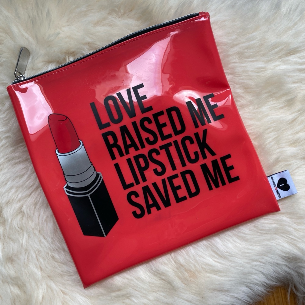 NWOT Sephora Breakup to Makeup Red Jelly makeup bag